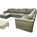 Arond 144" 3-Pc. Leather Sectional with Chaise
