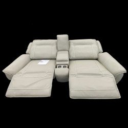 Lenardo 3 Pc. Leather Sofa with 2 Power Recliners and Console