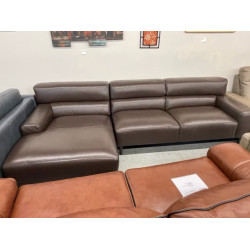 Nevanna 2Pc. Leather Sofa With Left Facing Chaise