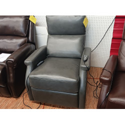 Cainsey Grey Leather Lift Chair