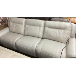 Lenardo 3 pc leather sofa with power motion recliners
