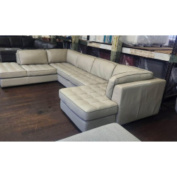 Nicholden 3-Pc. Leather Sectional