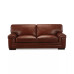 Myars Cognac Leather Sofa & Ottoman