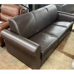 Chocolate Leather Sleep Sofa