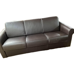Elsher Leather Sleep Sofa